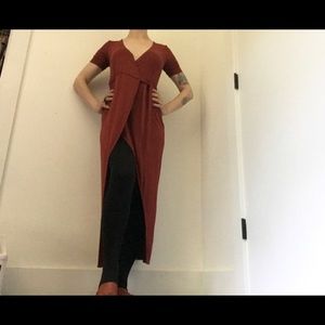 Forever 21 NWT Short Sleeve Wrap Maxi Dress